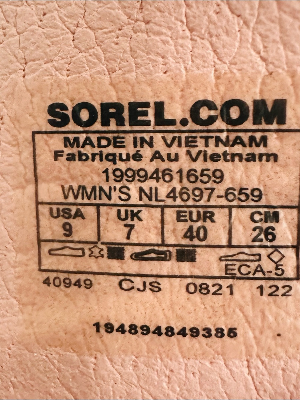 Sorel Women's Kinetic Impact Comfort Strappy Sandals Pink/Black Size 9 - Picture 10 of 10